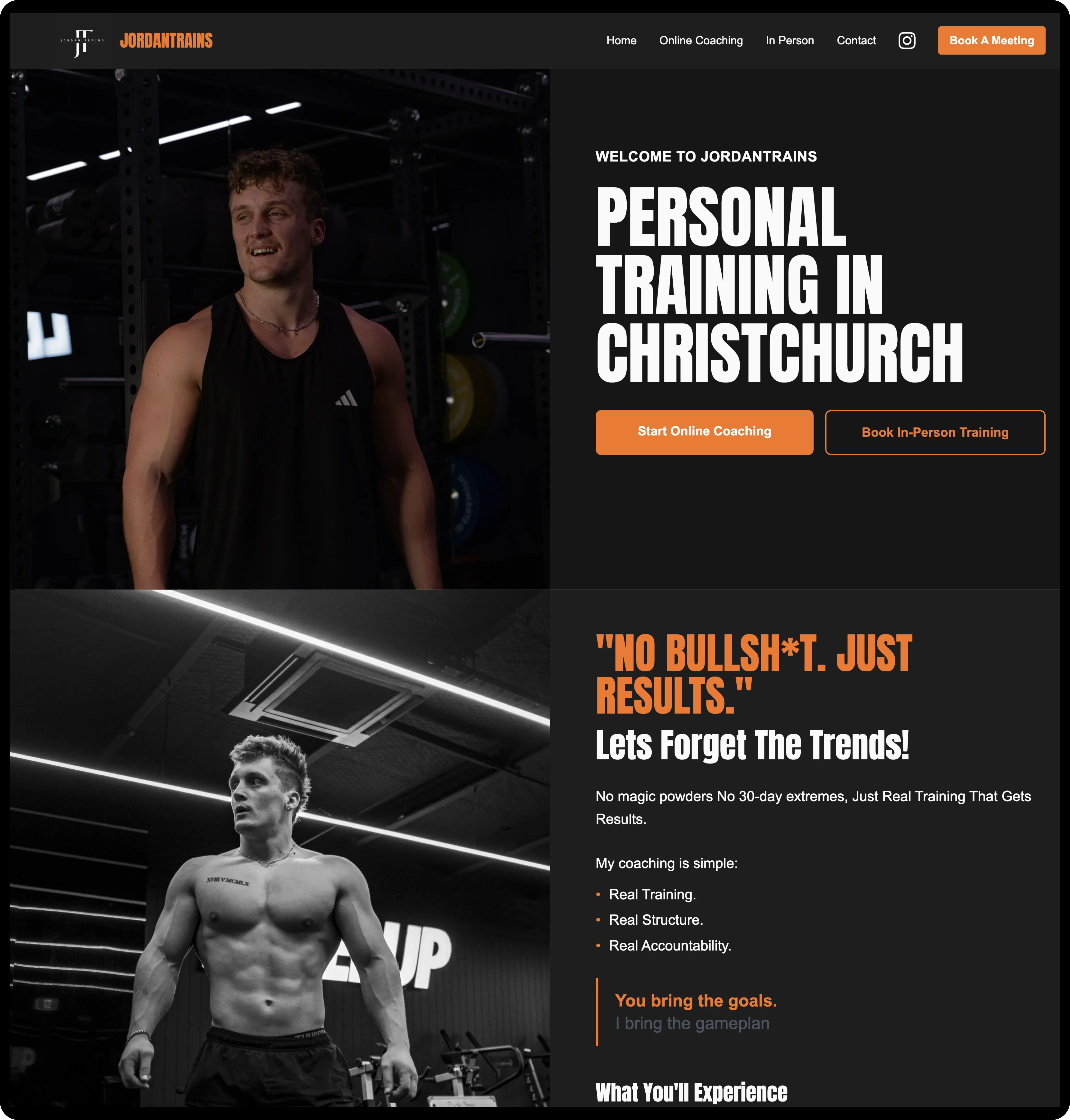 JordanTrains Website - Homepage